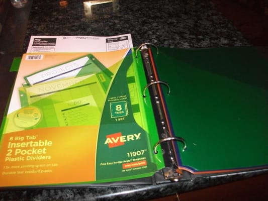 Avery 7278211901 $3.07 Avery® Big Tab™ Insertable Plastic ...