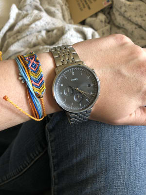 Fossil Chase Timer Chronograph Watch Men s Watches in Smoke Buckle