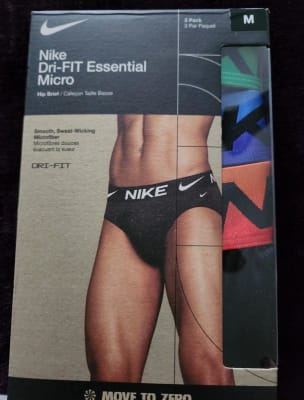 Nike Men's 3-Pk. Dri-FIT Essential Micro Hip-Brief (as1, alpha, x_l,  regular, regular, Black/White) at  Men's Clothing store