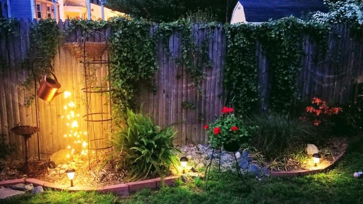 Details about   88cm Star type Shower Garden Art Light Decoration Outdoor Gardening Lawn Lamp 
