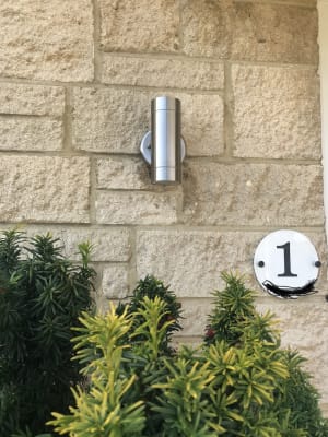 Lutec Vienna Stainless Steel Up Down Light Wickes