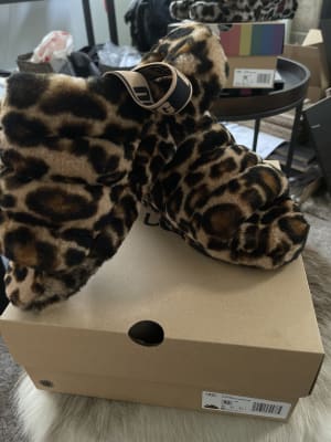 Fluff Yeah Slide Panther Print Slipper | UGG®