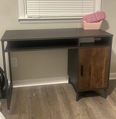 Home Candon Desk Distressed Brown Oak