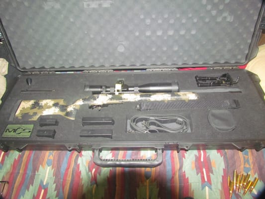 Pelican 1720 Scoped Rifle Case Solid Foam Insert Wheels 44