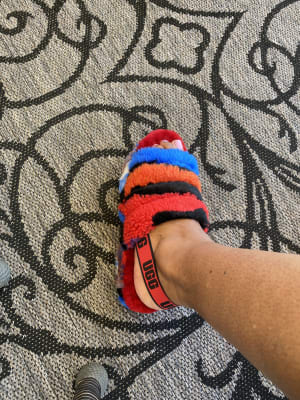 UGG Fluff Yeah Slide Cali Collage 24㎝ UGG Women's Fluff Yeah Slide Cali Collage - FREE Shipping