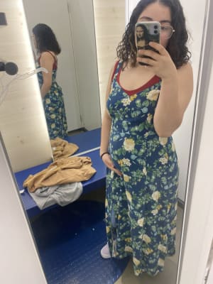Yellow floral dress old navy clearance
