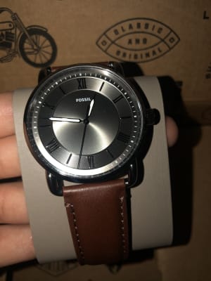 Copeland 42-mm Three-Hand Brown Leather Watch - FS5664 - Fossil