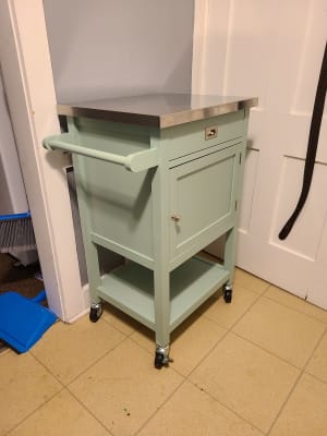 Reed Green Steel Top Kitchen Cart with Storage | Big Lots