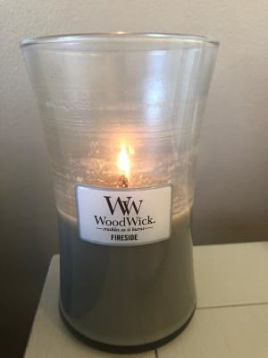 WoodWick Large Hourglass Candle, Fireside