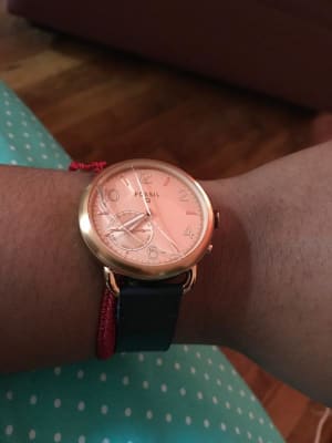 Hybrid Smartwatch Tailor Dark Navy Leather
