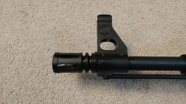 TAPCO M16 Style Flash Hider M14x1 LH Thread AK-47 Steel Matte