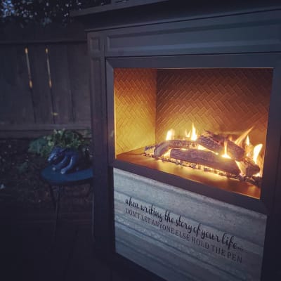 Wilson u0026 Fisher Summer Ridge Outdoor Gas Fireplace | Big Lots