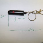 Quartet Mini Key Chain Laser Pointer - Office Depot