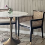 Fynn Wood And Cane Back Dining Armchair - World Market