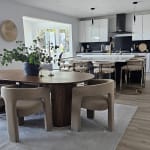 Savio Oval Light Brown Eucalyptus Outdoor Dining Table