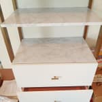 DHP Gwyneth Closet with Vanity in White and Gold