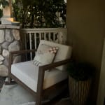 Segovia Light Brown Eucalyptus Outdoor Rocking Chair