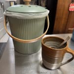Sage Bamboo Fiber and Coffee Grounds Compost Bin - World Market