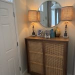 Gustav Short Vintage Acorn and Cane Bookshelf