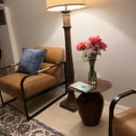 Lansing Hazelnut Mango Wood Asymmetrical Side Table - World Market