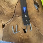 Men's Boot Stitch Leather Belt in Brown