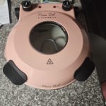 Pizza Girl Pink Tabletop Pizza Grill with Scraper