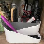 Umbra Glam Hair Tool Organizer - White Charcoal