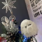 White Faux Fur Owl Clip Ornaments 3 Pack - World Market