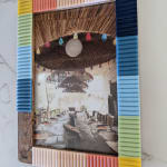 Wood Rainbow Lacquer Block Frame - World Market
