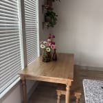 Nisha Hand Carved Weathered Wheat Medallion Dining Table