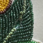 Multicolor Floral And Bug Beaded Table Runner
