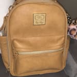 Chelsea + Cole for Itzy Ritzy Crossbody Diaper Bag - Includes 6 Pockets, Changing Pad & Tassel Black with Sweetheart Print