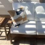 Multicolor Abstract Patchwork Indoor Outdoor Throw Pillow
