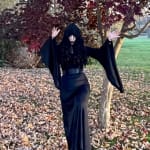 Adult Black Hooded Dress