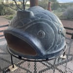 Blue Terracotta Fish Pizza Oven