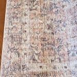Paros Blush and Gray Distressed Persian Style Floor Runner