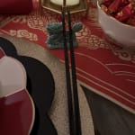 Green Ceramic Dragon Figural Chopstick Rest Set of 2