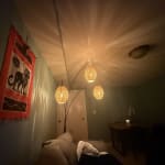 Raffia Globe and Metal 3 Light Adjustable Arc Floor Lamp - World Market