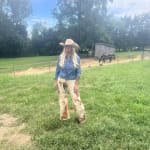 Wrangler x Lainey Wilson Horse Cheeky Wide Leg Jean