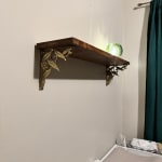 Gold Metal Botanical Mix & Match Self Brackets 2 Pack