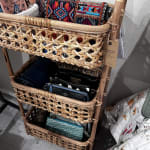 Farrah Natural Rattan Cane 3 Tier Storage Tower
