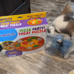 Interactive Dog Toy Dogs Pizza Hide Treat Food Puzzle Toy With