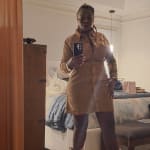 Women's Wrangler Corduroy Western Shirt Dress in Fawn