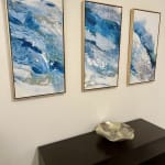 Abstract Regalite Triptych Framed Canvas Wall Art 3 Piece
