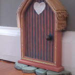 Painted Wood Fairy Doors Set of 3