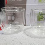 Tea Cup Double Wall Glass Sorrento 8.1oz Set of 2 - New Kitchen Store