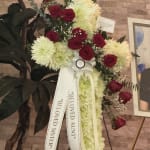 Peace & Prayers™ Red & White Standing Cross