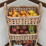 Farrah Natural Rattan Cane 3 Tier Storage Tower
