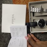 Luther 3H Three Hand Interchangeable Strap Gift Set BQ2466SET Fossil