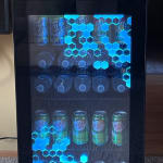 NewAir Prismatic Series 19 in. Single Zone 126 Cans Beverage Cooler with  RGB HexaColor LED Lights, Mini Gaming Fridge in Black NBC126HX00 - The Home  Depot